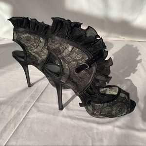 Ruffle Lace Stilettos 5” Heels